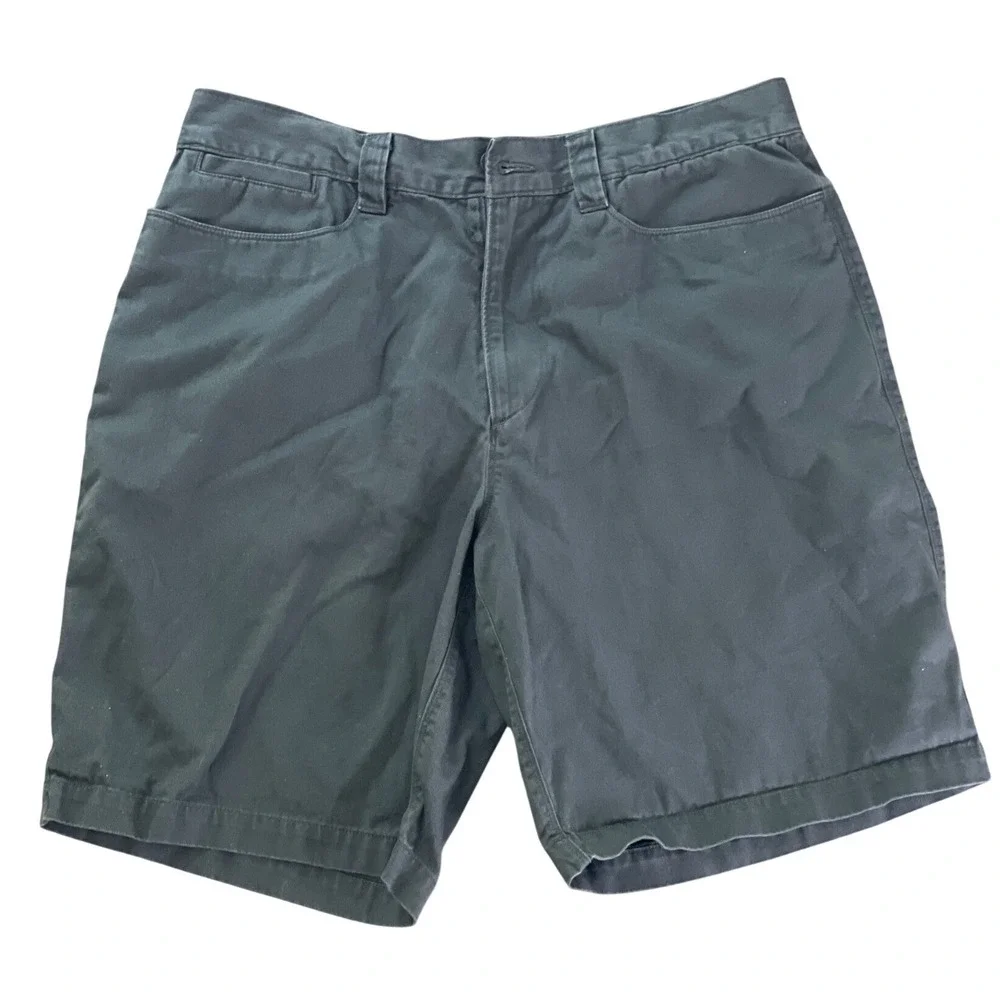 The North Face Mens Shorts Tekware Cotton Flat Front 36 Black Gorpcore Hiking